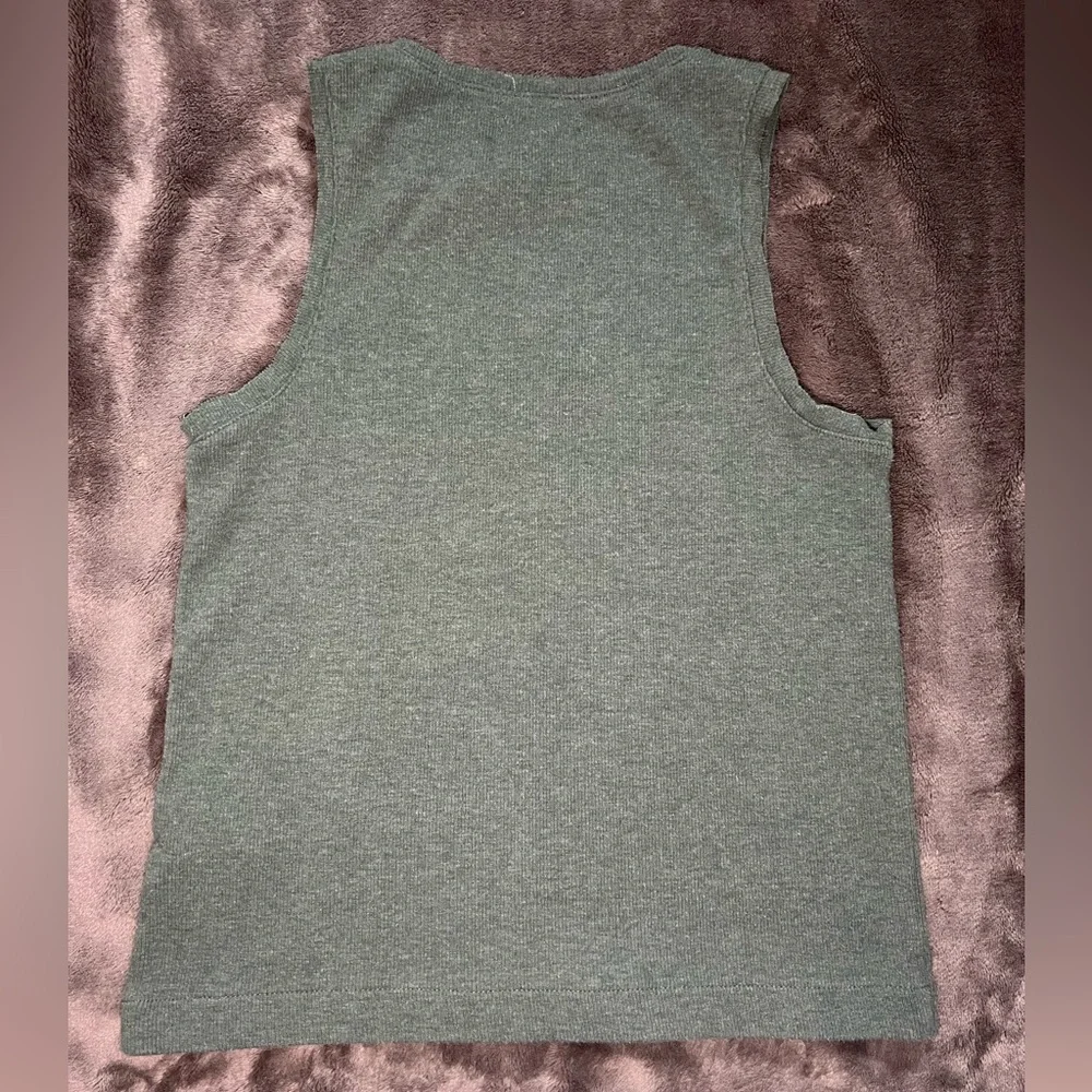 Madewell Sleeveless Gray Muscle Tee - Picture 3 of 4